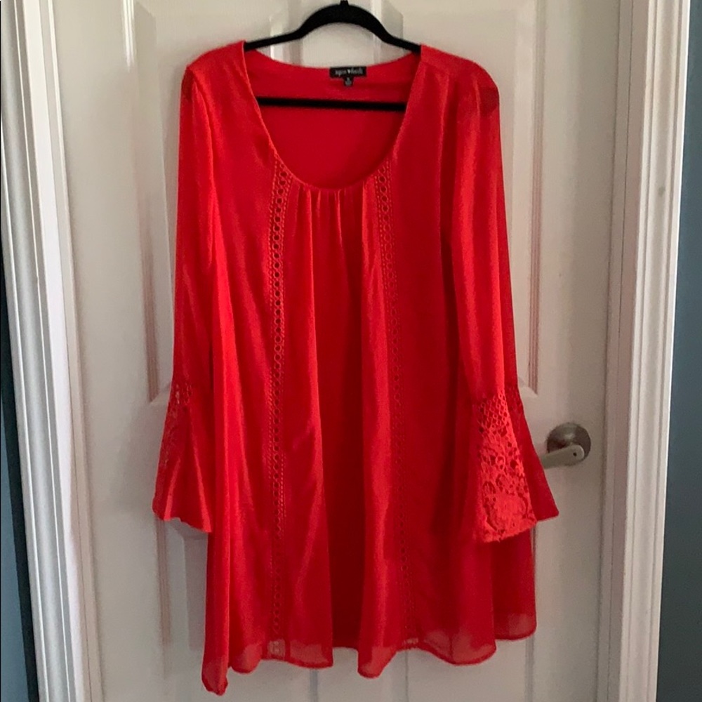 Festive orange dress